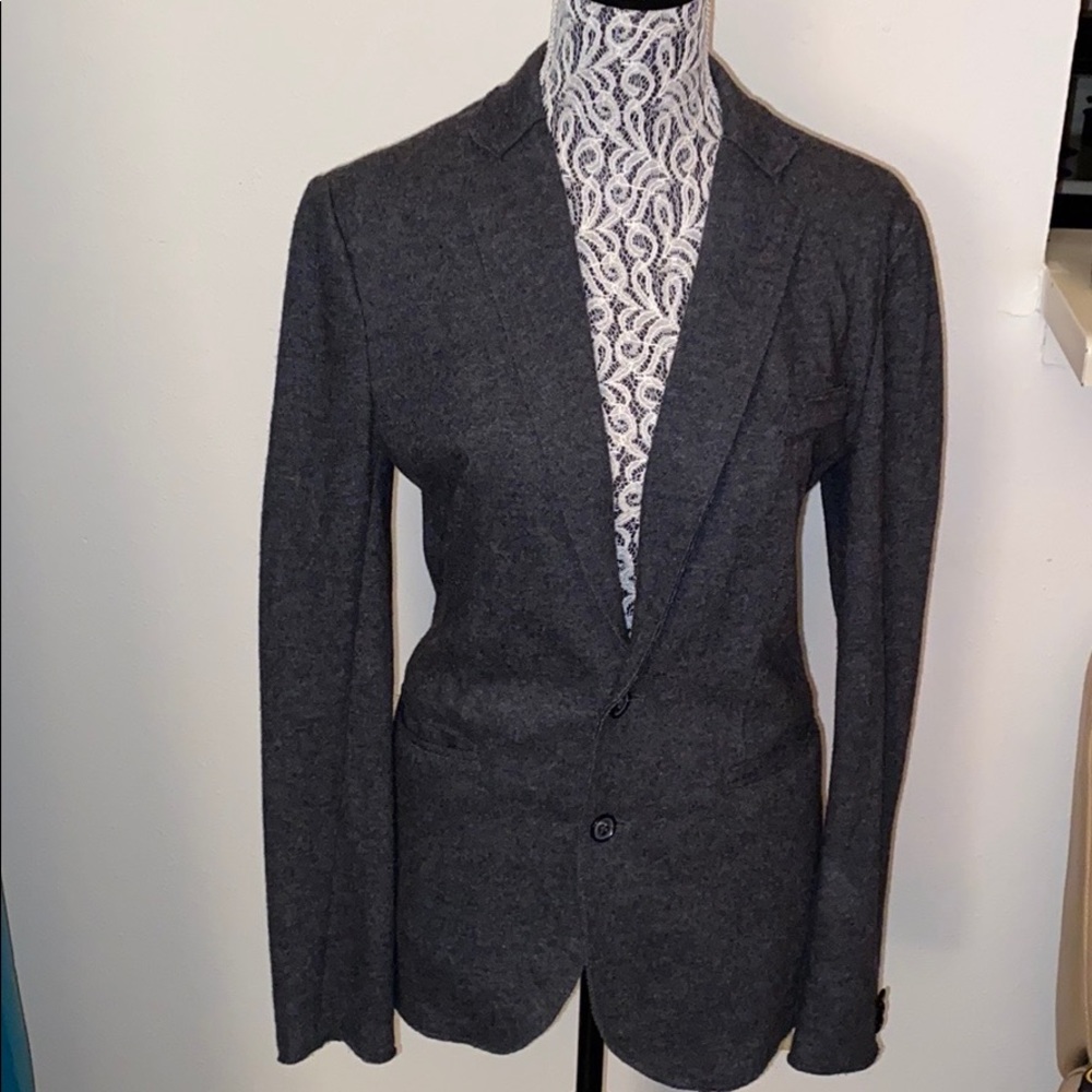 Classic Women's Charcoal Gray Blazer